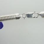 비디오를 갤러리 뷰어 Sterling Silver 6mm Reversible Round to Flat Omega Cubetto Choker Necklace Pendant Chain에 로드 및 재생
