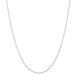 Load image into Gallery viewer, 14k White Gold 1.15mm Cable Rope Necklace Choker Pendant Chain
