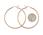 Load image into Gallery viewer, 14K Rose Gold Classic Round Hoop Earrings 44mm x 2mm
