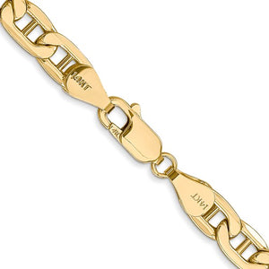 14K Yellow Gold 5.85mm Anchor Bracelet Anklet Choker Necklace Pendant Chain