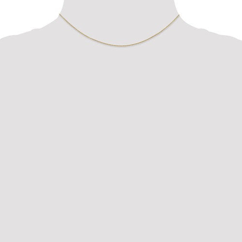 14k yellow gold 0.90mm cable bracelet anklet choker necklace pendant chain spring ring clasp