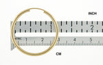 Load image into Gallery viewer, 14k Yellow Gold Round Endless Hoop Earrings 30mm x 2mm
