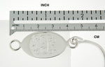 Indlæs billede til gallerivisning Sterling Silver Oval ID Plate Bangle Bracelet Custom Engraved Personalized Name Initials Monogram
