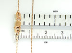 Load image into Gallery viewer, 14k Rose Gold 0.80mm Diamond Cut Choker Necklace Pendant Chain
