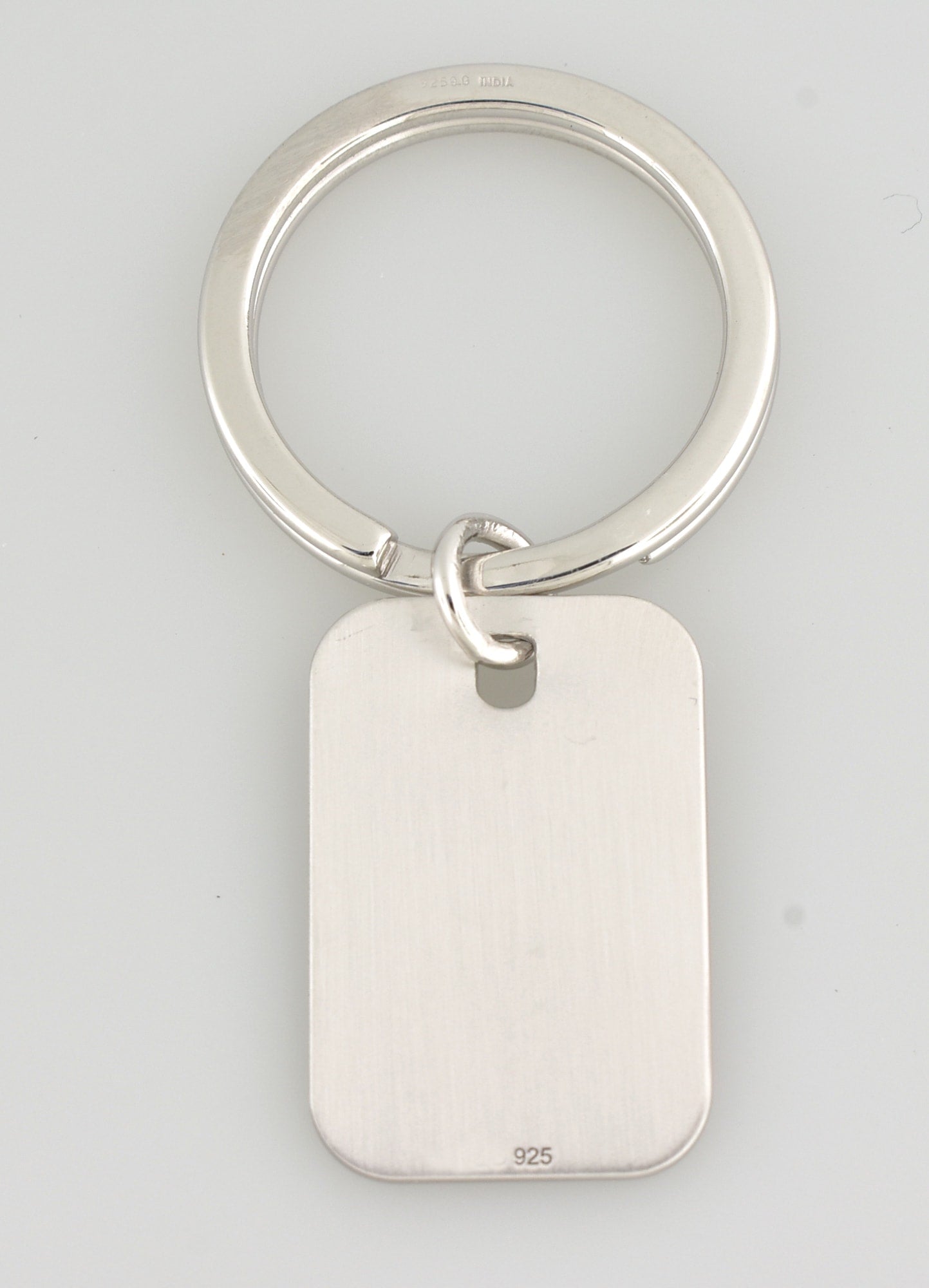 Sterling Silver Engraved Name Keychain