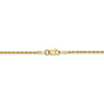 Load image into Gallery viewer, 14K Yellow Gold 1.50mm Diamond Cut Rope Bracelet Anklet Choker Necklace Pendant Chain
