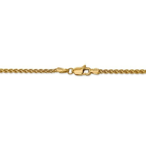 14k yellow gold 2.8mm spiga wheat bracelet anklet choker necklace pendant chain