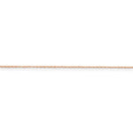 画像をギャラリービューアに読み込む, 14k Rose Gold 0.5mm Cable Rope Thin Dainty Choker Necklace Pendant Chain
