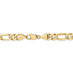 將圖片載入圖庫檢視器 14K Yellow Gold 8.75mm Flat Figaro Bracelet Anklet Choker Pendant Necklace Chain
