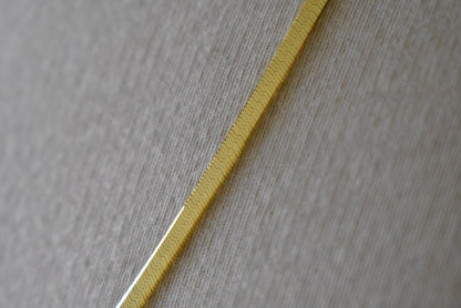 14k yellow gold 3mm silky herringbone bracelet anklet choker necklace pendant chain