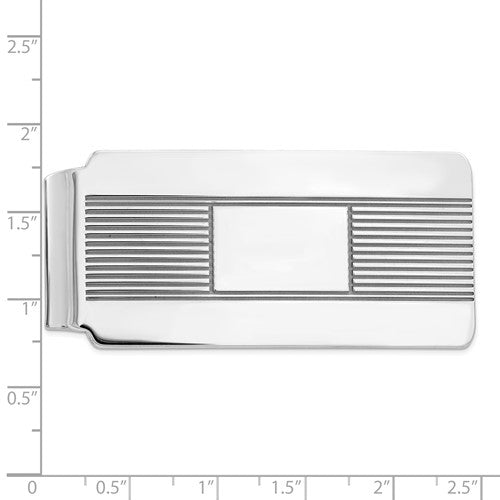 solid 925 sterling silver money clip personalized engraved monogram