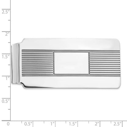 solid 925 sterling silver money clip personalized engraved monogram