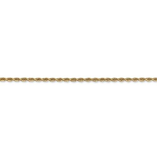 14k yellow gold 2mm diamond cut quadruple rope bracelet anklet necklace chain