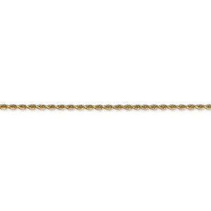 14k Yellow Gold 2mm Diamond Cut Quadruple Rope Bracelet Anklet Necklace Chain