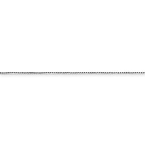 14k white gold 0.8mm spiga wheat bracelet anklet choker necklace pendant chain