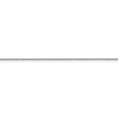 14k white gold 0.8mm spiga wheat bracelet anklet choker necklace pendant chain