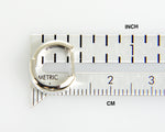 Carica l&#39;immagine nel visualizzatore di Gallery, 14k White Gold Classic Huggie Hinged Hoop Earrings 12mm x 5mm
