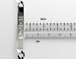 將圖片載入圖庫檢視器 Solid Sterling Silver Engravable Curb Link ID Bracelet Engraved Personalized Name Initials Dates
