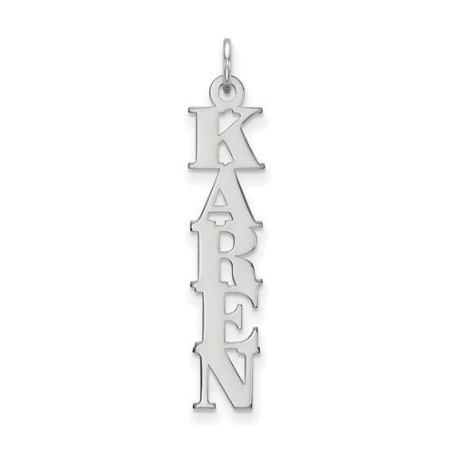 14k 10k yellow rose white gold sterling silver nameplate pendant charm personalized