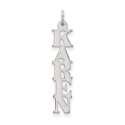14k 10k yellow rose white gold sterling silver nameplate pendant charm personalized