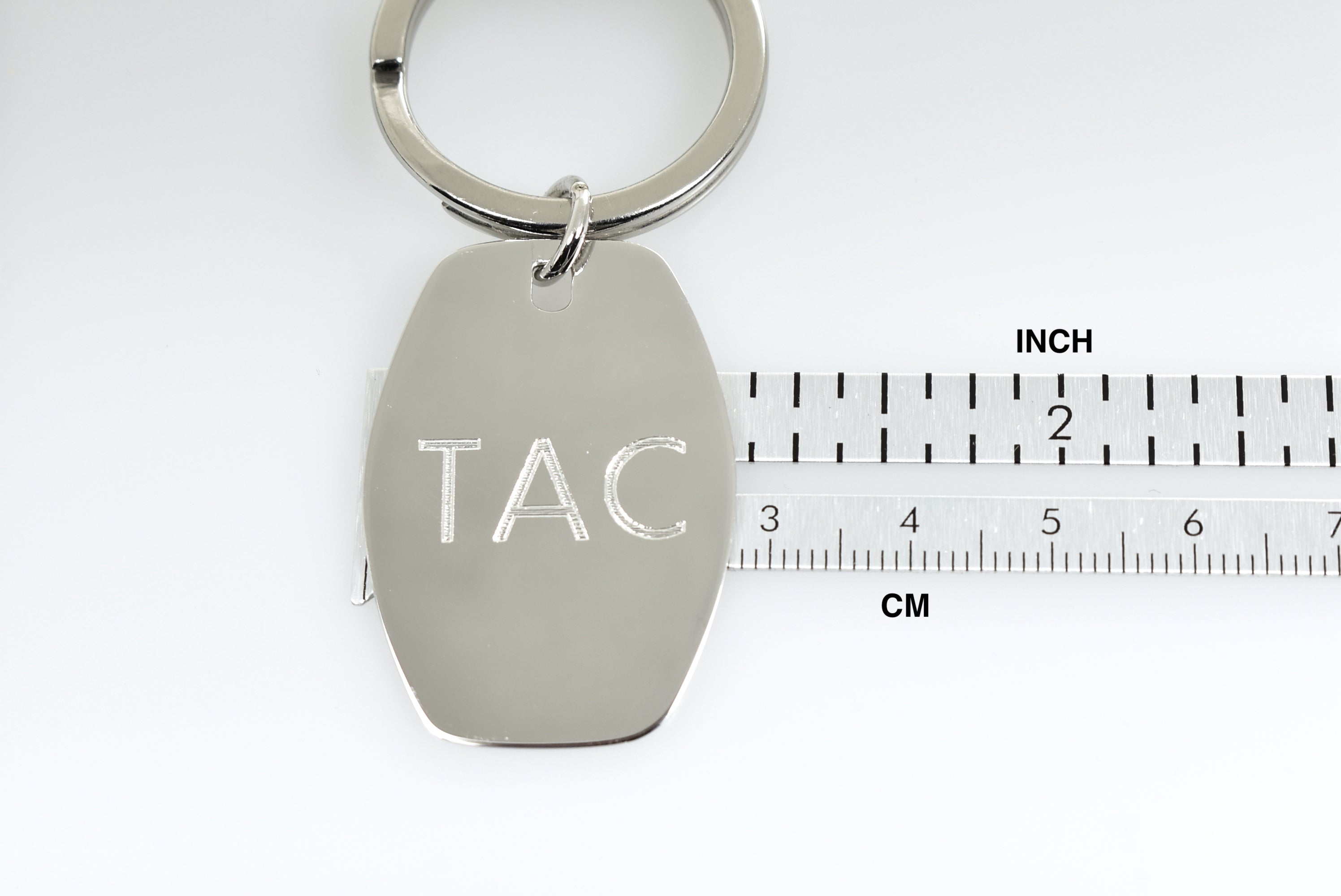 Silver Key Holder Ring Keychain Personalized Engraved Monogram Name ...