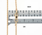將圖片載入圖庫檢視器 14K Yellow Gold 1.5mm Parisian Wheat Bracelet Anklet Choker Necklace Pendant Chain
