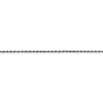 Load image into Gallery viewer, 10k White Gold 1.50mm Diamond Cut Rope Bracelet Anklet Choker Necklace Pendant Chain
