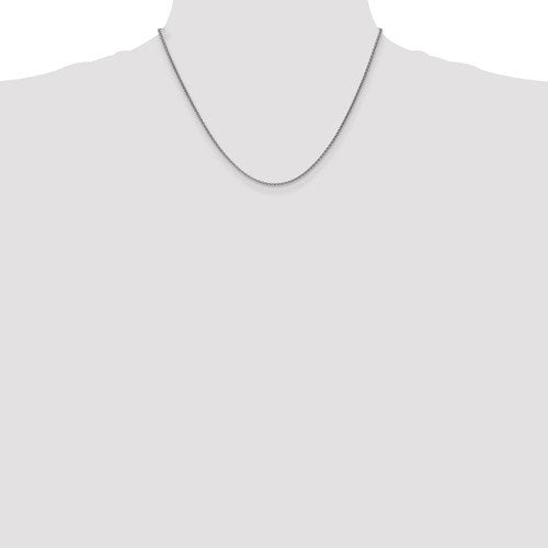 14k white gold 1.65mm spiga wheat bracelet anklet choker necklace pendant chain
