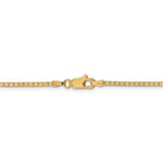 Afbeelding in Gallery-weergave laden, 14K Yellow Gold 1.9mm Box Bracelet Anklet Choker Necklace Pendant Chain
