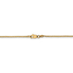 將圖片載入圖庫檢視器 14k Yellow Gold 1.10mm Box Bracelet Anklet Choker Necklace Pendant Chain
