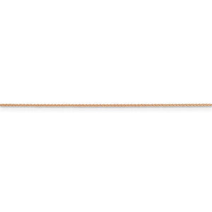 14k Rose Gold 0.65mm Diamond Cut Spiga Bracelet Anklet Choker Necklace Pendant Chain