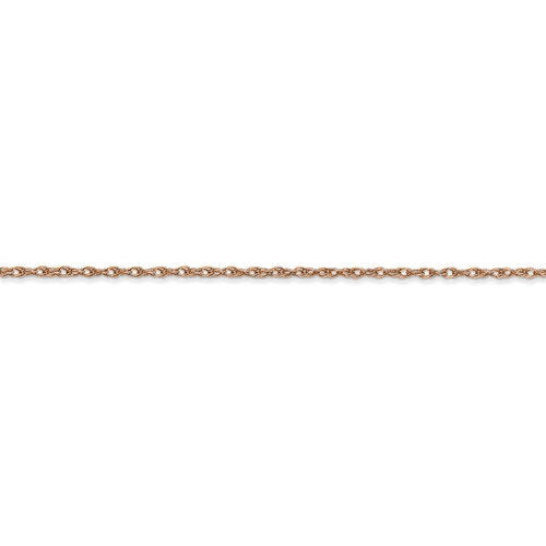 14k Rose Gold 1.15mm Cable Rope Necklace Pendant Chain with Spring Ring Clasp 16 18 20 24 inches