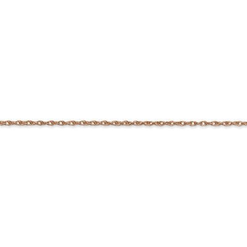14k rose gold 1.15mm cable rope necklace pendant chain with spring ring clasp 16 18 20 24 inches
