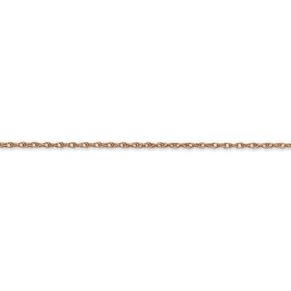 14k rose gold 1.15mm cable rope necklace pendant chain with spring ring clasp 16 18 20 24 inches