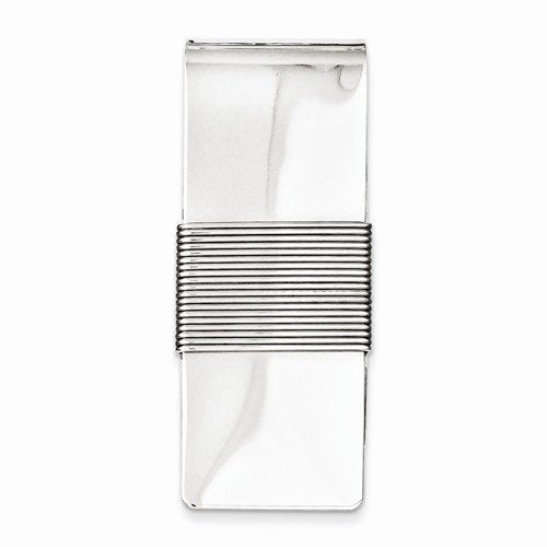 engravable solid sterling silver money clip personalized engraved monogram