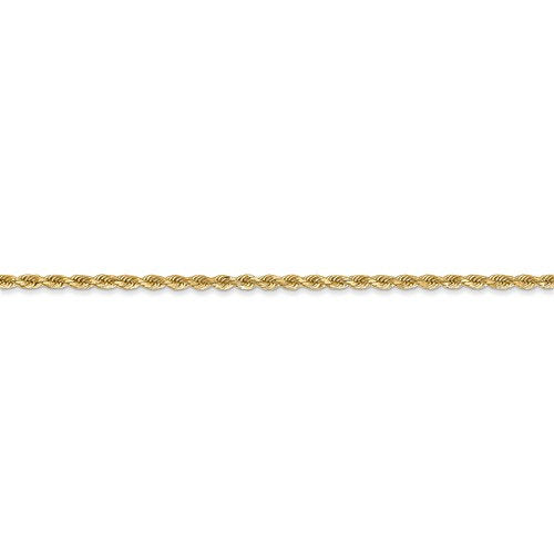 14K Solid Yellow Gold 1.75mm Diamond Cut Rope Bracelet Anklet Choker Necklace Pendant Chain