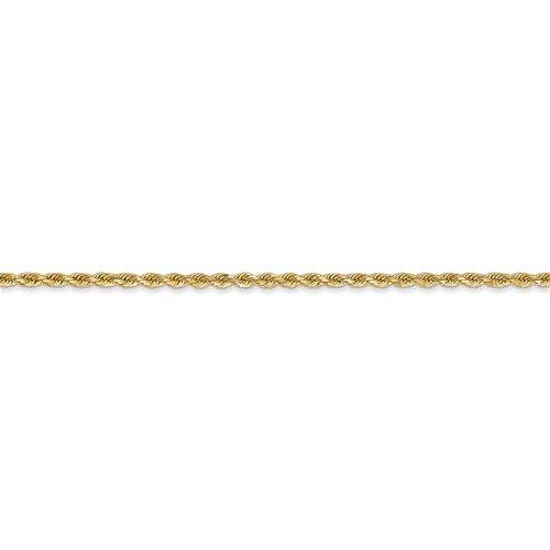 14k solid yellow gold 1.75mm diamond cut rope bracelet anklet choker necklace pendant chain