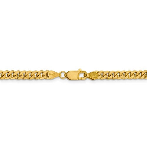 14k yellow gold 4.25mm miami cuban link bracelet anklet choker necklace pendant chain