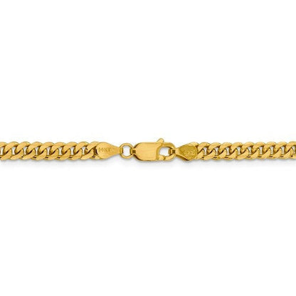 14k yellow gold 4.25mm miami cuban link bracelet anklet choker necklace pendant chain