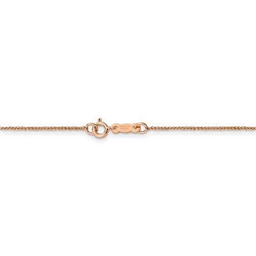 14k rose gold 0.70mm rope bracelet anklet choker necklace pendant chain