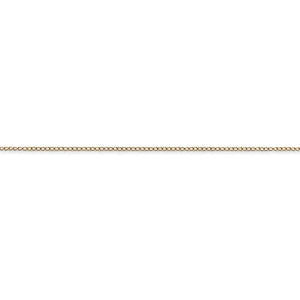 14k Yellow Gold 0.42mm Thin Curb Bracelet Anklet Necklace Choker Pendant Chain