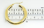 Load image into Gallery viewer, 14k Yellow Gold Classic Lightweight Round Hoop Earrings 29mmx4mm
