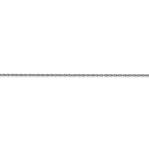 14k white gold 0.6mm cable rope necklace choker pendant chain