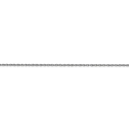 14k white gold 0.6mm cable rope necklace choker pendant chain