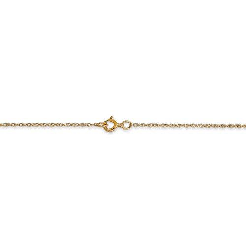 14k yellow gold 0.6mm thin cable rope necklace choker pendant chain