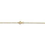 Load image into Gallery viewer, 14k Yellow Gold 0.6mm Thin Cable Rope Necklace Choker Pendant Chain
