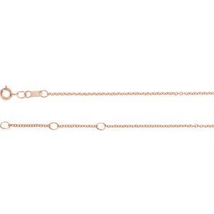 Platinum 18k 14k 10k Yellow Rose White Gold 1mm Cable Bracelet Anklet Choker Necklace Pendant Chain