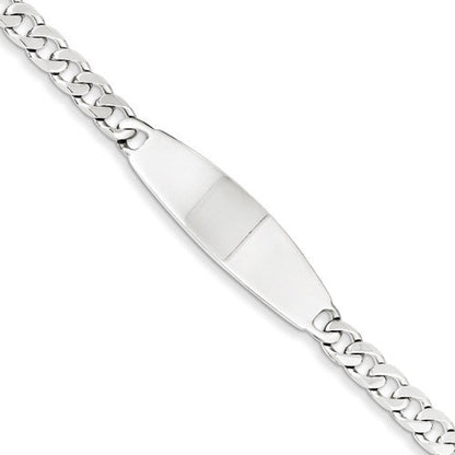 solid sterling silver engravable id nameplate bracelet engraved personalized monogram