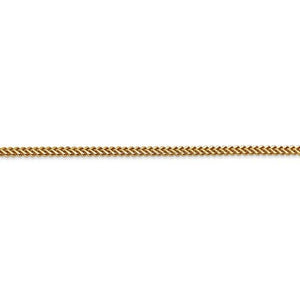 14K Yellow Gold 1.5mm Franco Bracelet Anklet Choker Necklace Pendant Chain