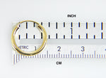 Load image into Gallery viewer, 14k Yellow Gold Round Endless Hoop Earrings 15mm x 2mm
